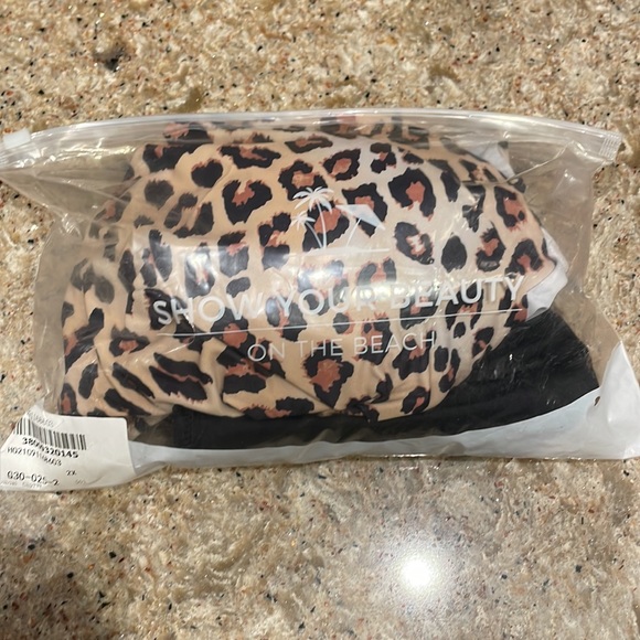 NEW Popvil Plus Size Leopard Printed Ruffle Tankini Set - Picture 10 of 10